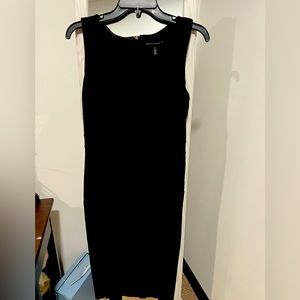 WHBM black sheath dress, size 8.